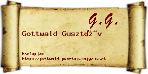 Gottwald Gusztáv névjegykártya